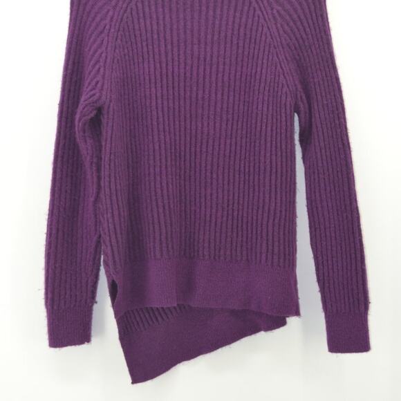 Sweater Simply Vera Wang Size M Chunky Raspberry Pink Magenta Cable Knit - Picture 2 of 7